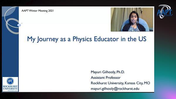 My Journey as a Physics Educator in US