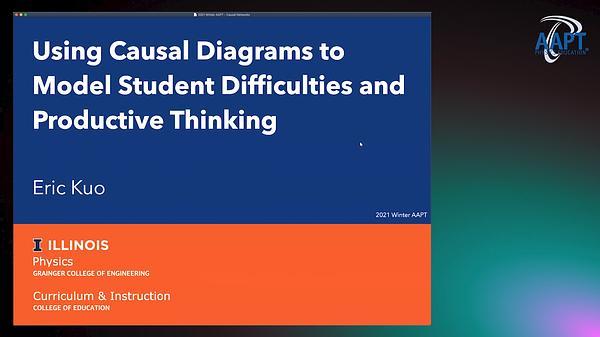 Using Causal Diagrams to Model Student Difficulties and Productive Thinking