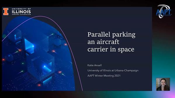 Parallel parking an aircraft carrier in space