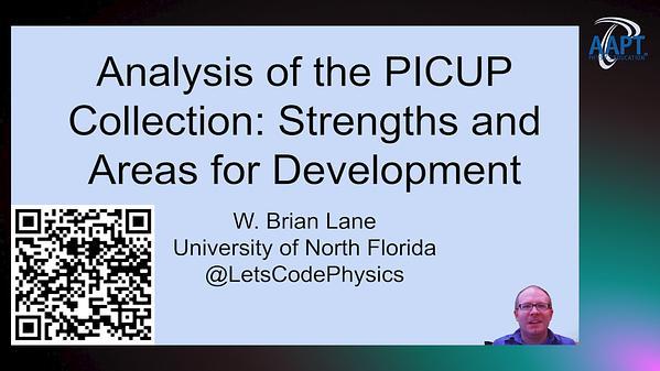 Analysis of the PICUP Collection: Strengths and Areas for Development