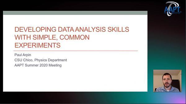 Developing Data Analysis Skills with Simple, Common Experiments