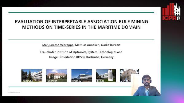 Evaluation of Interpretable Association Rule Mining Methods on time-series in the Maritime Domain