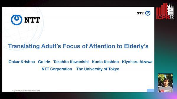 Translating Adult’s Focus of Attention to Elderly’s