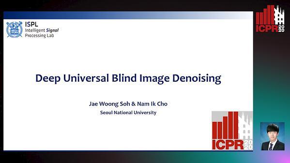 Deep Universal Blind Image Denoising