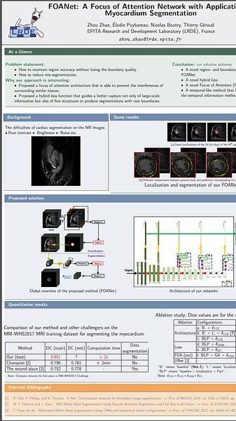 FOANet: A Focus of Attention Network with Application to Myocardium Segmentation
