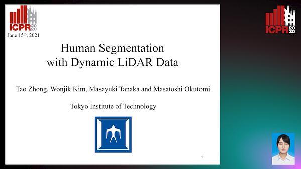 Human Segmentation with Dynamic LiDAR Data