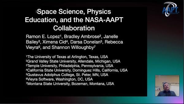 Space Science, Physics Education, and the NASA-AAPT Collaboration
