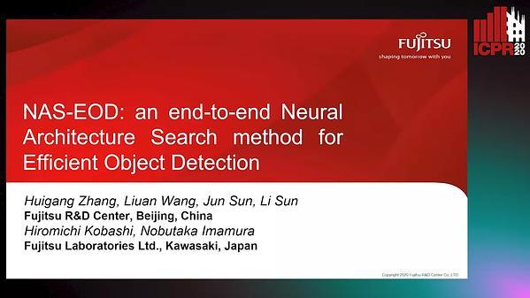 NAS-EOD: an end-to-end Neural Architecture Search method for Efficient Object Detection