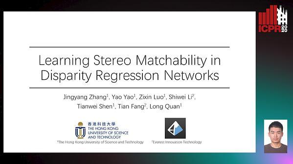 Learning Stereo Matchability in Disparity Regression Networks