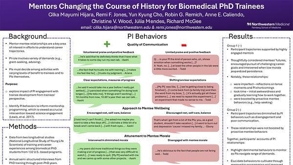 Mentors Changing the Course of History for Biomedical PhD Trainees