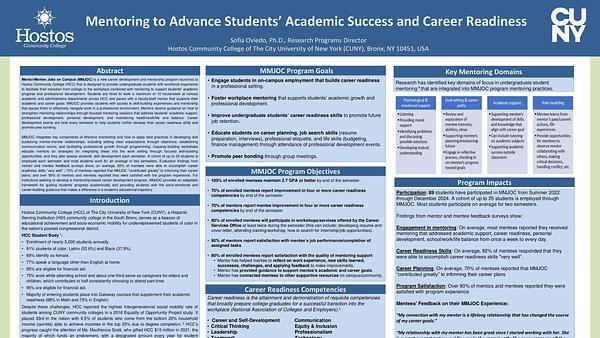 Mentoring to Advance Students’ Academic Success and Career Readiness