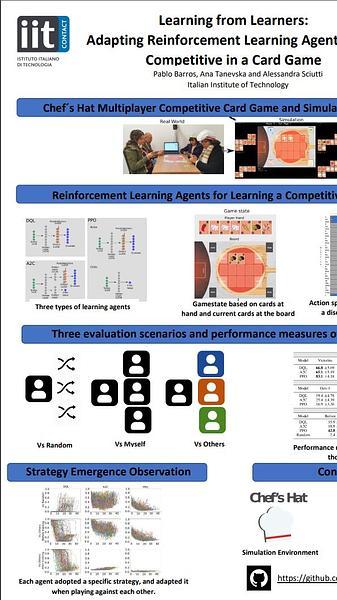 Learning from Learners: Adapting Reinforcement Learning Agents to be Competitive in a Card Game