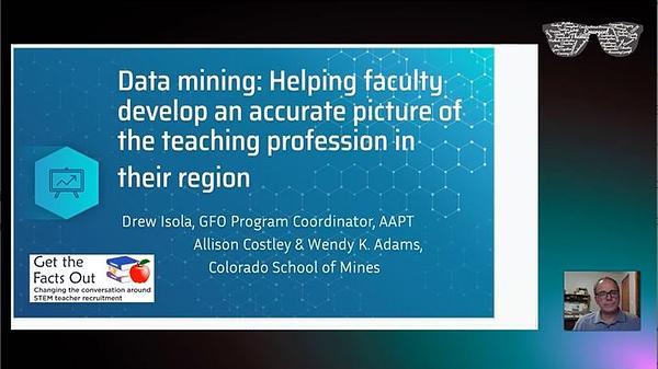 Data mining: Helping faculty develop an accurate picture of the teaching profession in their region