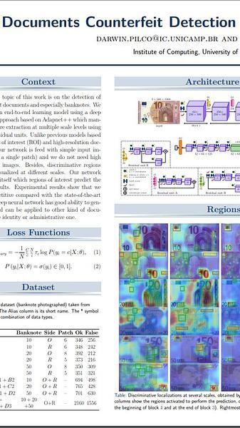 Documents Counterfeit Detection Through a Deep Learning Approach