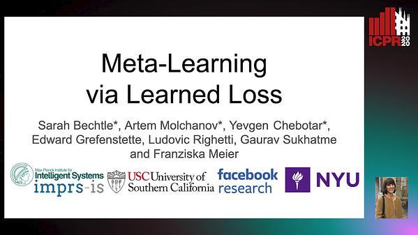 Meta-Learning via Learned Loss