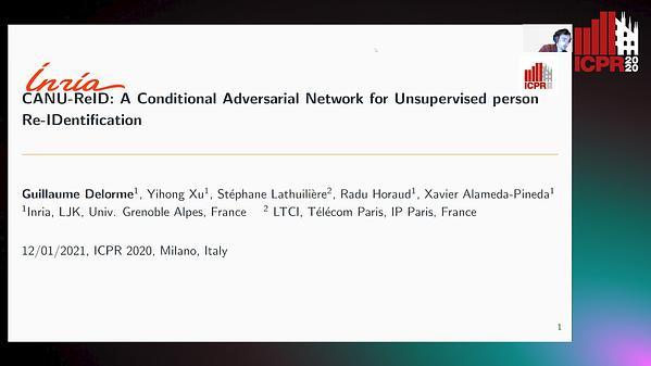 CANU-ReID: A Conditional Adversarial Network for Unsupervised person Re-IDentification