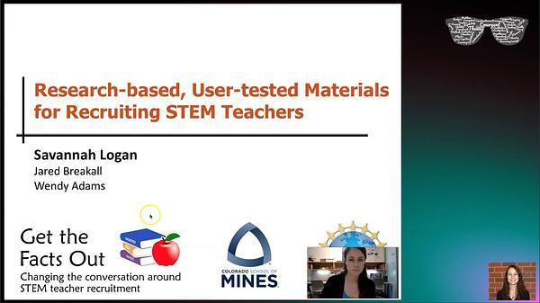 Research-based, User-tested Materials for Recruiting STEM Teachers