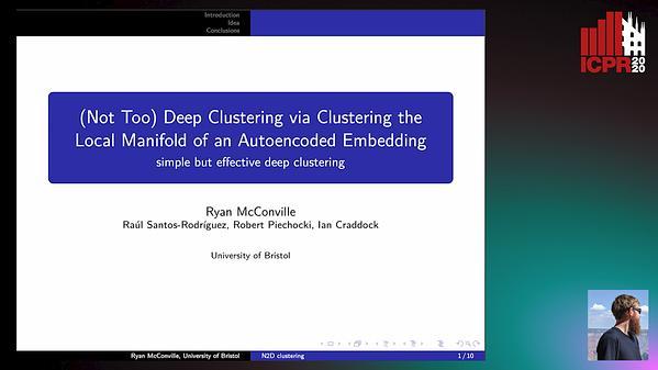 (Not Too) Deep Clustering via Clustering the Local Manifold of an Autoencoded Embedding