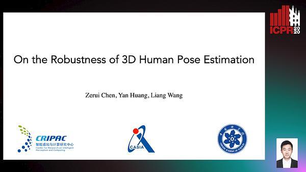 On the Robustness of 3D Human Pose Estimation