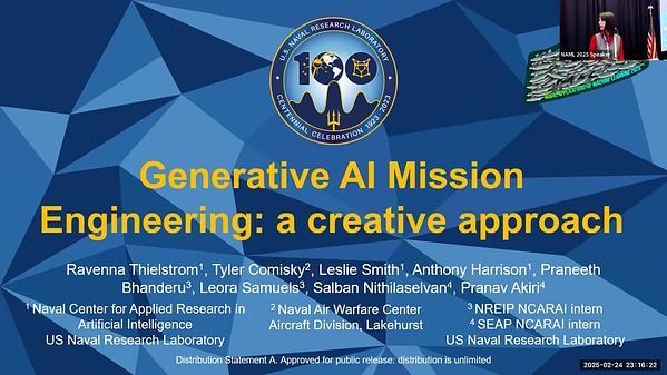Generative AI Mission Engineering: A Creative Approach