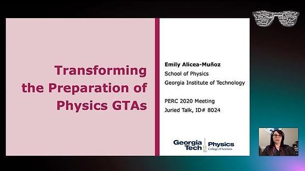 Transforming the Preparation of Physics GTAs