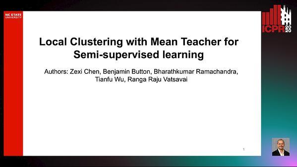 Local Clustering with Mean Teacher for Semi-supervised learning