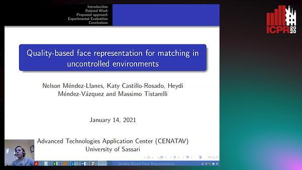 Quality-based Representation for Unconstrained Face Recognition