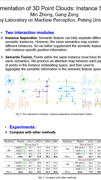 Joint Semantic-Instance Segmentation of 3D Point Clouds: Instance Separation and Semantic Fusion