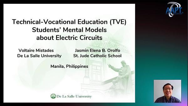 Technical-Vocational Education (TVE) Students’ Mental Models about Electric Circuits