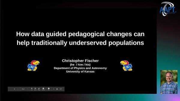 How data guided pedagogical changes can help traditionally under-served populations