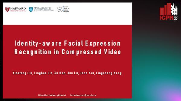 Identity-aware Facial Expression Recognition in Compressed Video