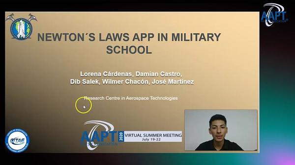 Newton´s Laws app in Military School
