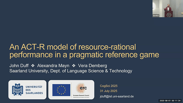 An ACT-R model of resource-rational performance in a pragmatic reference game