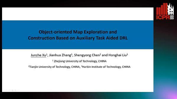 Object-oriented Map Exploration and Construction Based on Auxiliary Task Aided DRL