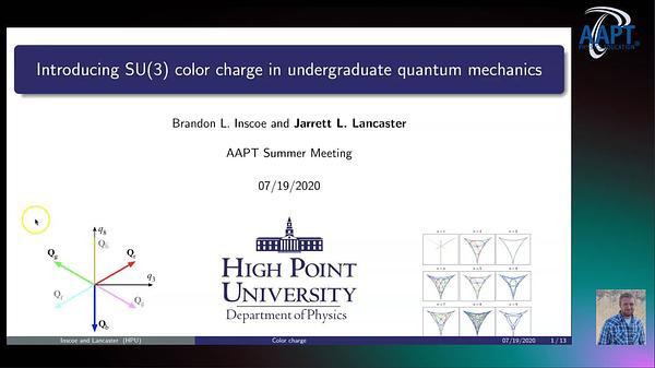 Introducing SU(3) color charge in undergraduate quantum mechanics