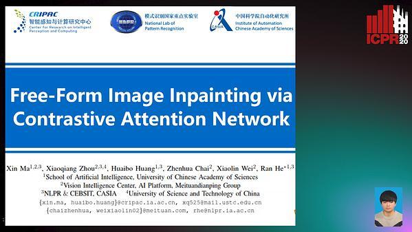 Free-Form Image Inpainting via Contrastive Attention Network