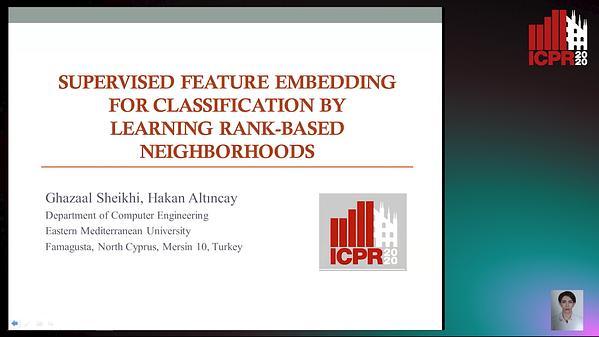 Supervised Feature Embedding for Classification by Learning Rank-based Neighborhoods