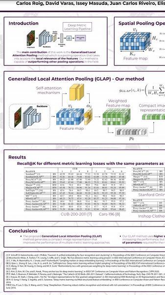 Generalized Local Attention Pooling for Deep Metric Learning