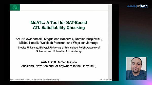MsATL: a Tool for SAT-Based ATL Satisfiability Checking