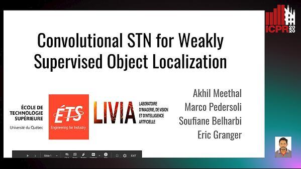 Convolutional STN for Weakly Supervised Object Localization