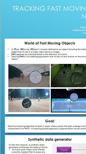 Tracking Fast Moving Objects by SegmentationNetwork