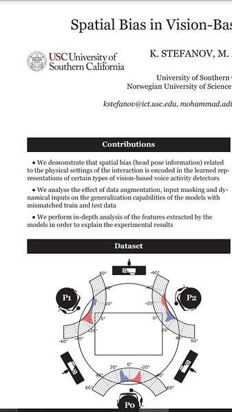 Spatial Bias in Vision-Based Voice Activity Detection