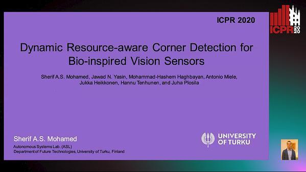 Dynamic Resource-aware Corner Detection forBio-inspired Vision Sensors
