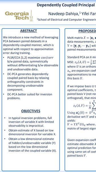 Dependently Coupled Principal Component Analysis for Bivariate Inversion Problems