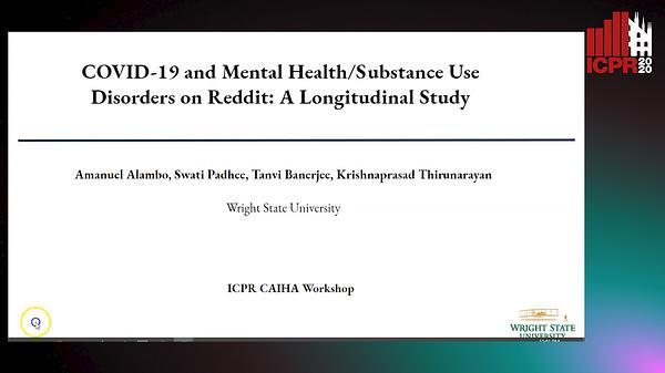 COVID-19 and Mental Health/Substance Use Disorders on Reddit: A Longitudinal Study