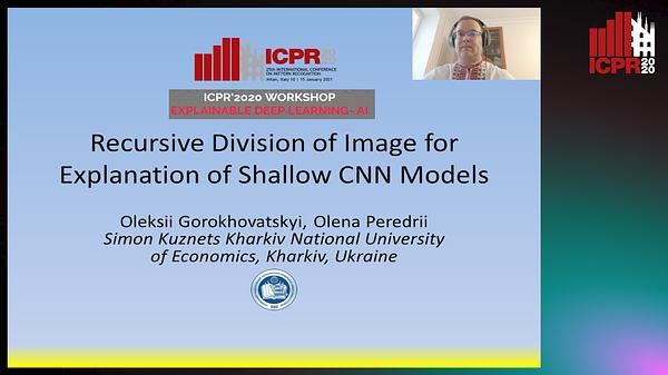 Recursive Division of Image for Explanation of Shallow CNN Models