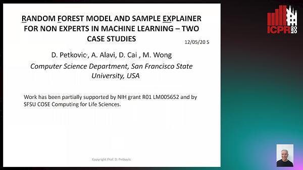Random Forest Model and Sample Explainer for non-experts in Machine Learning – Two Case Studies