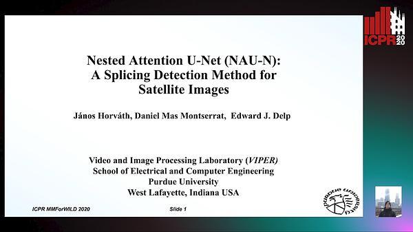 Nested Attention U-Net (NAU-N): A Splicing Detection Method for Satellite Images