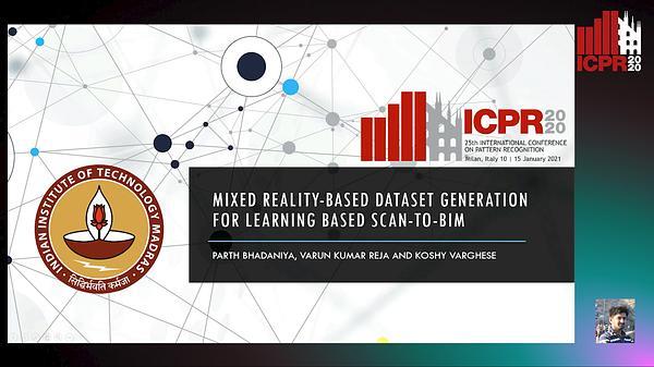 Mixed Reality-Based Dataset Generation for Learning Based Scan-to-BIM