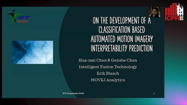 On the development of a classification based automated motion imagery interpretability prediction system